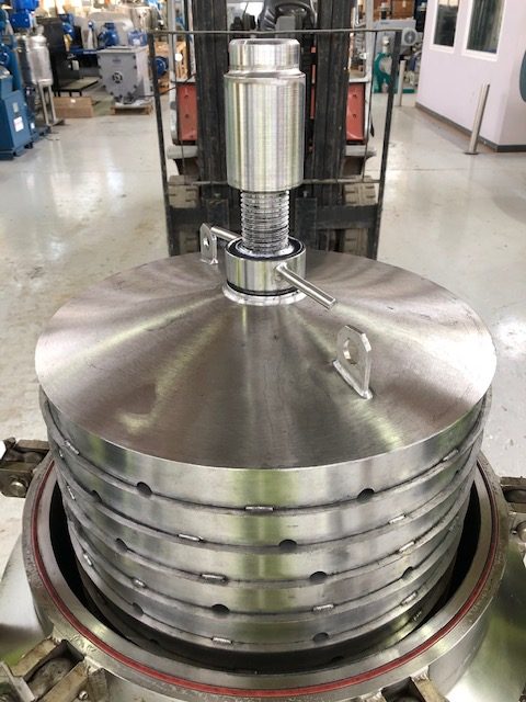 Photo of 2.4 Sq. M. Eurofiltec Model 450 Stainless Steel Pressure Leaf FilterPhoto of 2.4 Sq. M. Eu