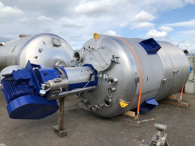 Used 15,000 Litre Stainless Steel Vertical Reactor